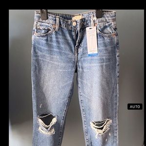 Girls ripped denim Jean